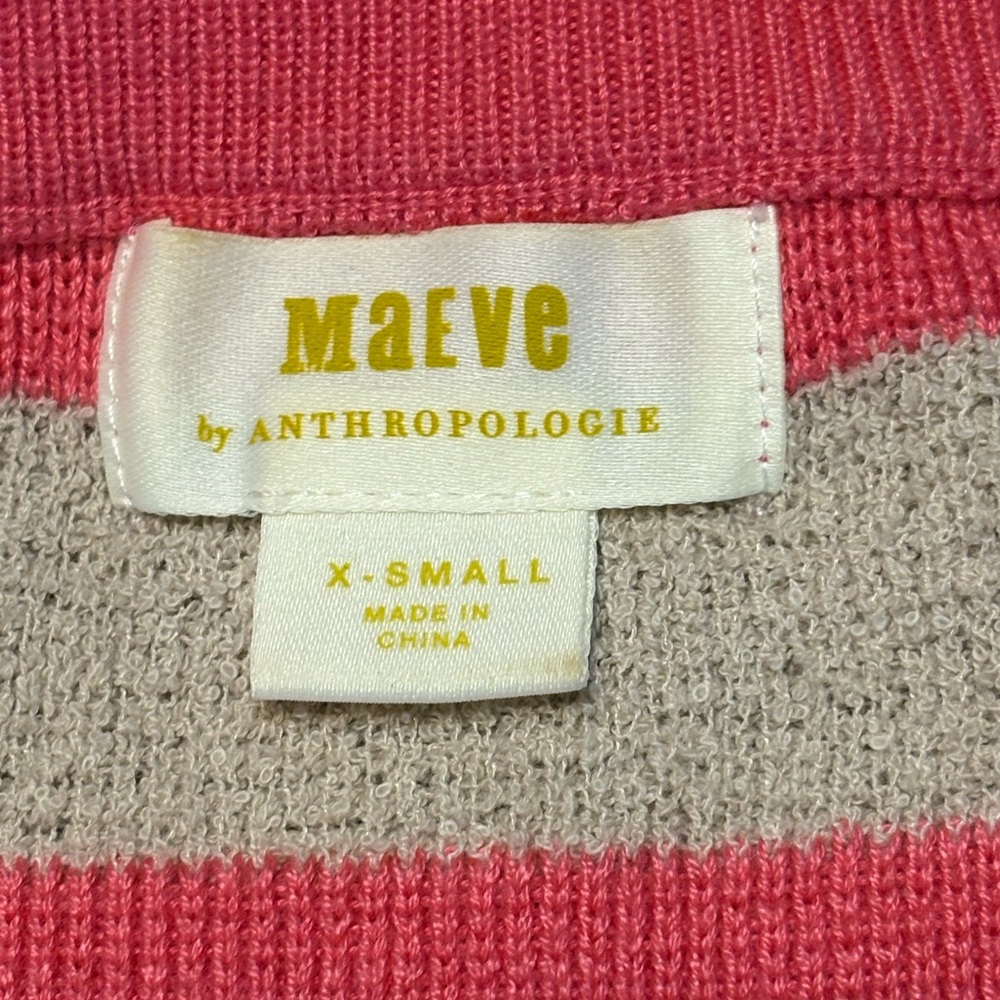 Maeve Anthropologie Paulina Stripped Sweater size X-Small - Picture 6 of 11